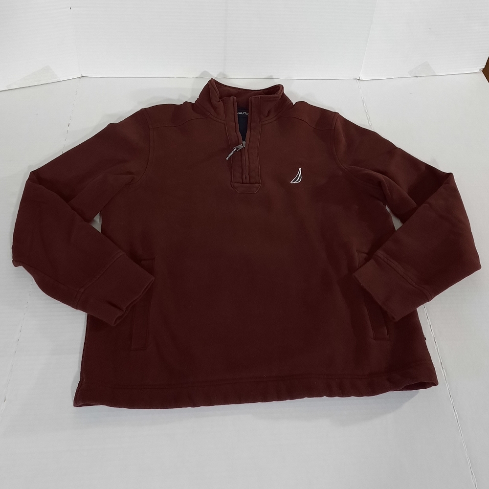 Nautica 1/4 Zip Pullover Sweater Fleece Lined